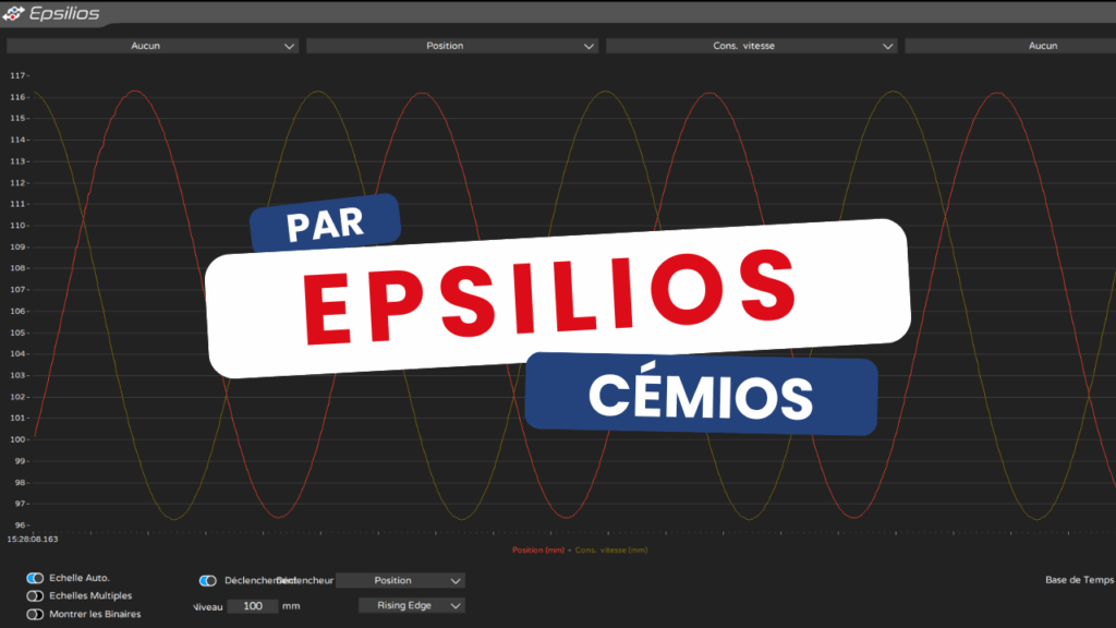 Bannière vidéo de présentation d'Epsilios, logiciel de pilotage par Cémios.